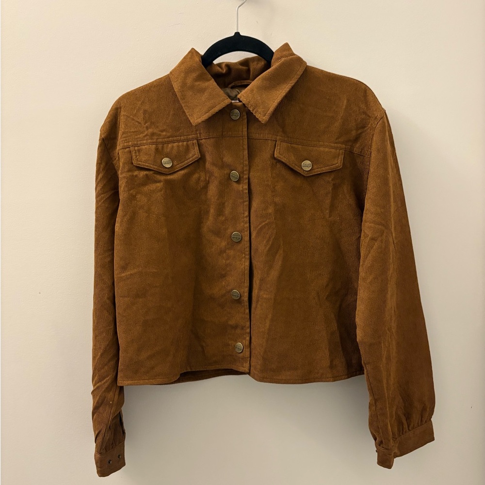 Wrangler Brown Jean Jacket Corduroy Trucker Style